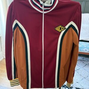 Gucci Retro Track Jacket with Multicolor Trim - Size XXL (fits like L)
